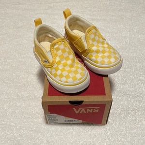 Vans Slip-On V, Aspen Gold, size 5 T (baby/toddler)